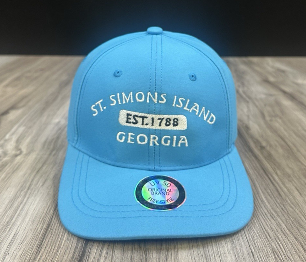 St Simons Island Georgia Embroidered Blue Adjustable Dad Hat Original Brand NEW